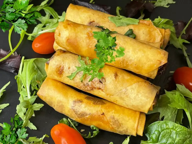 Chicken Tikka Spring Roll 7 Steps Recipe 1378