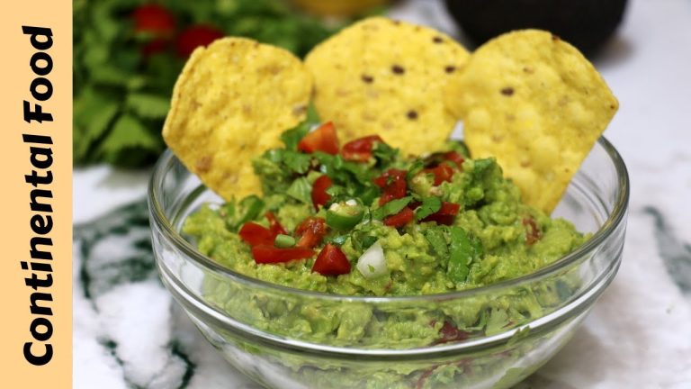 Homemade Guacamole by continental food recipes