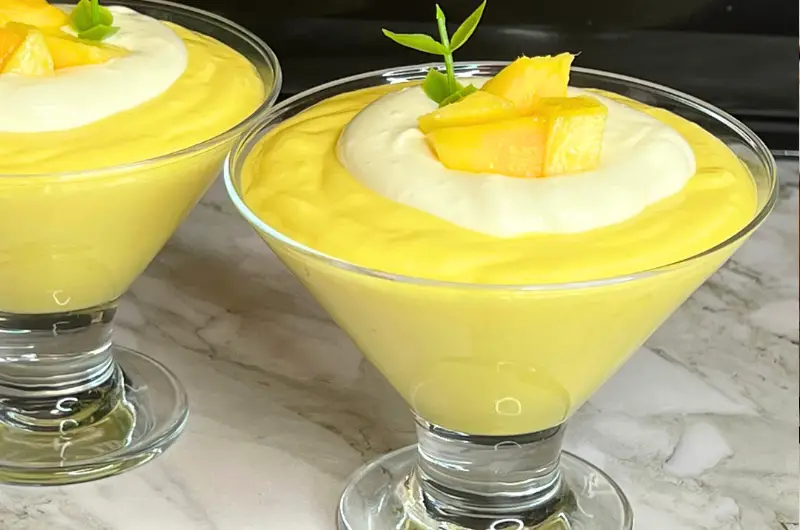 Mango Dessert | Mousse De Mango | Mango Mousse Recipe in 15 Minutes By Continental Food