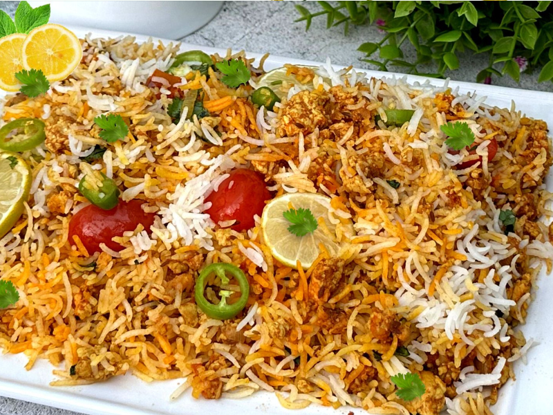 chicken mince biryani