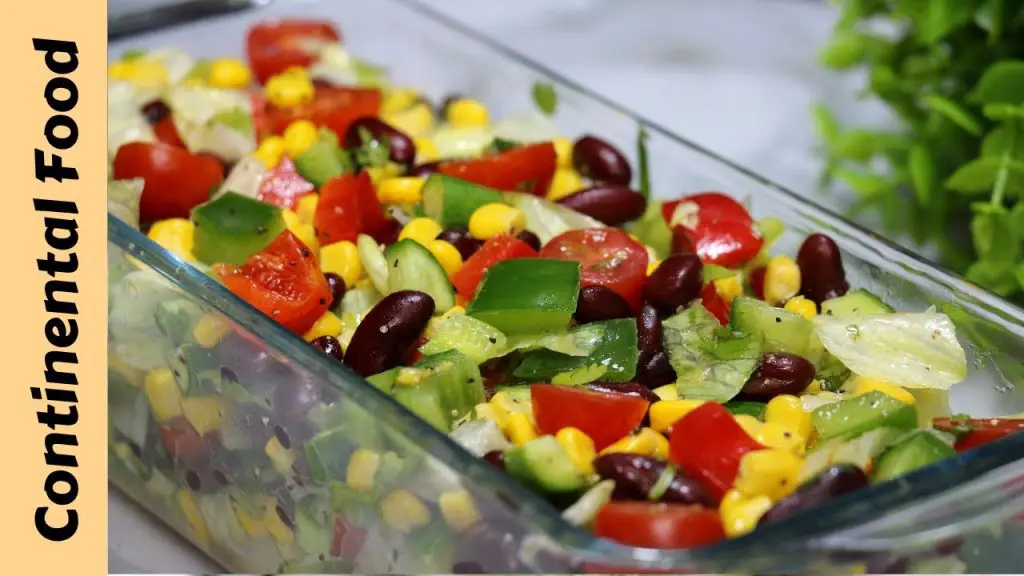 Mexican Bean Salad 4 continental food recipes salad