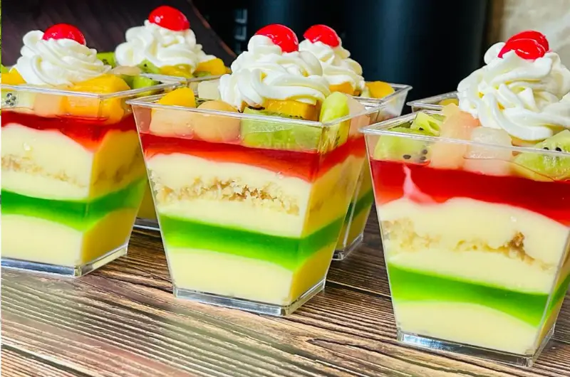 Delicious Custard Trifle Dessert Cups Recipe for Eid Special (6-8 Servings) Power up your celebrations with this scrumptious treat!