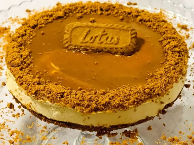 No-Bake Lotus Biscoff Cheesecake