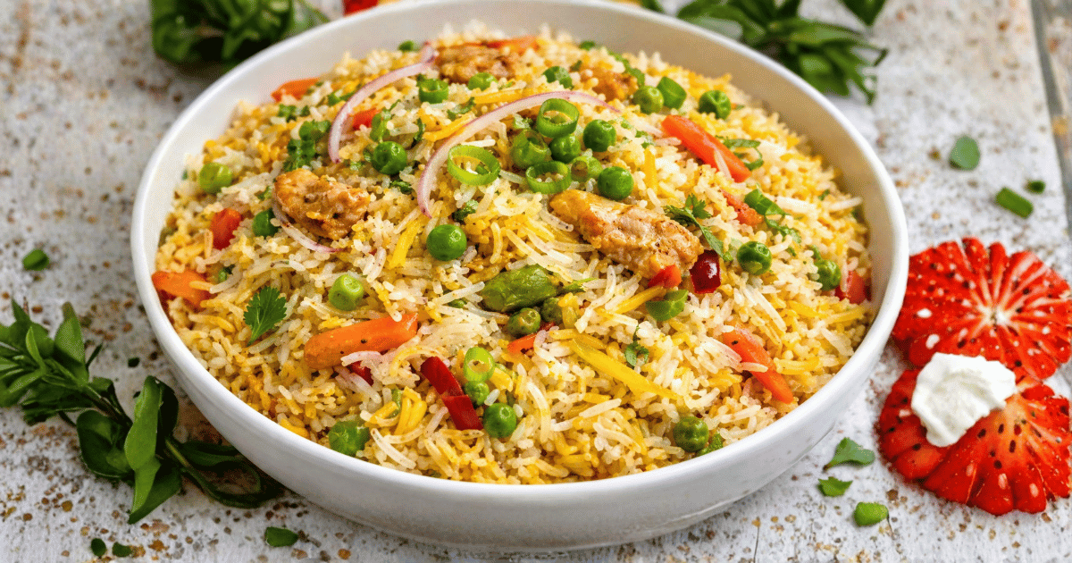 Delicious Chinese Barbecue Vegetable Rice Recipe!"