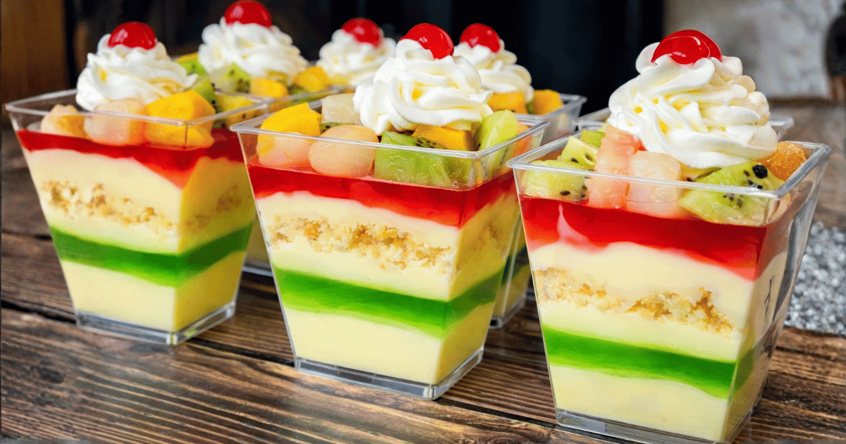 Delicious Custard Trifle Dessert Cups Recipe for Eid Special (6-8 Servings) Power up your celebrations with this scrumptious treat!