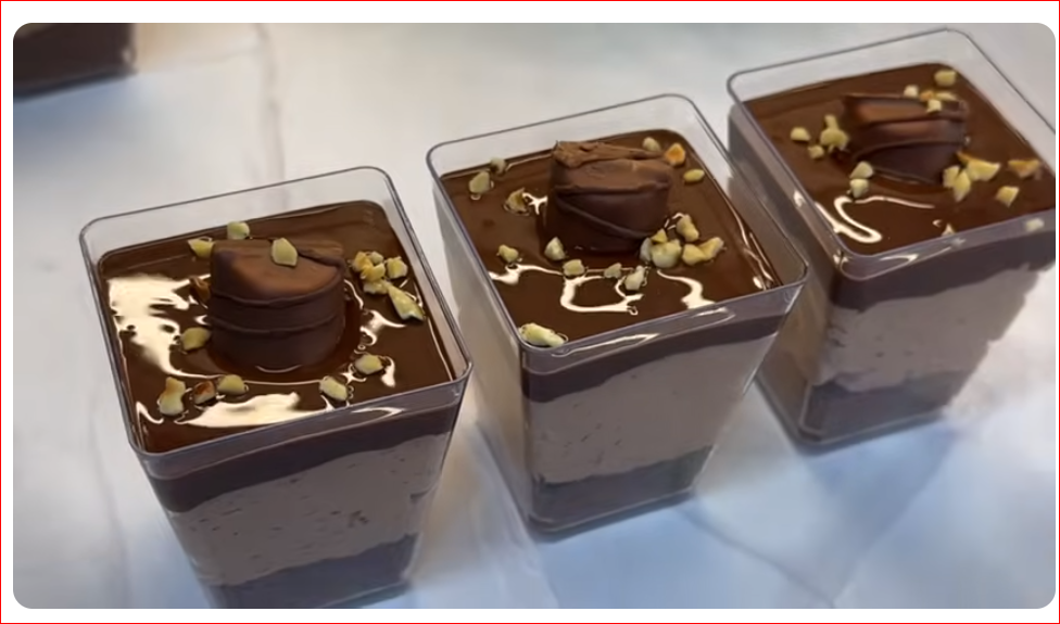 Kinder Chocolate Dessert Cup Recipe