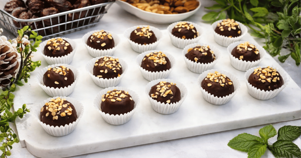 Ferrero Rocher Inspired Vegan Date Balls - Healthier No-Bake Treat