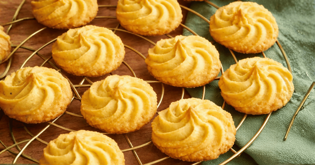 3-Ingredient Butter Cookies Recipe | Easy Baking 