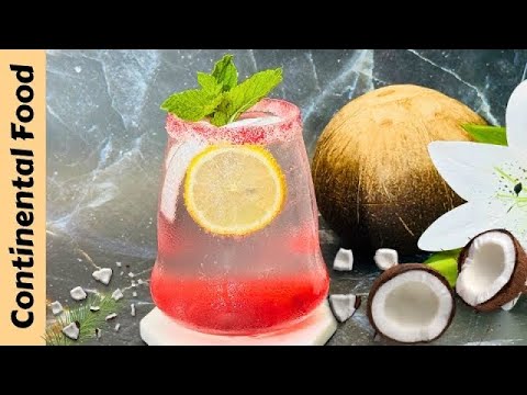 Refreshing Pink Coconut Mojito Recipe! 🌸🍃