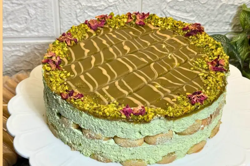 Rich Pistachio Cake with Creamy Dreamy Frosting