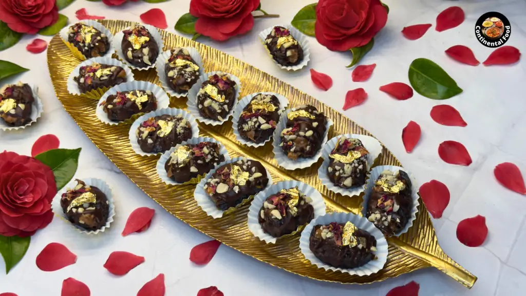 Stuffed Dates/ Khajoor 6 ways Recipe🌙✨ by continental food r3ecipes