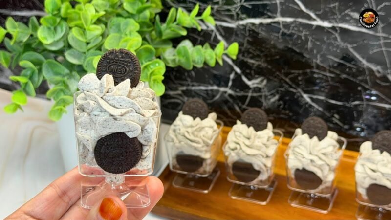 Oreo Mini Cups in Just 5 Minutes! No-Bake Dessert 😍🍫